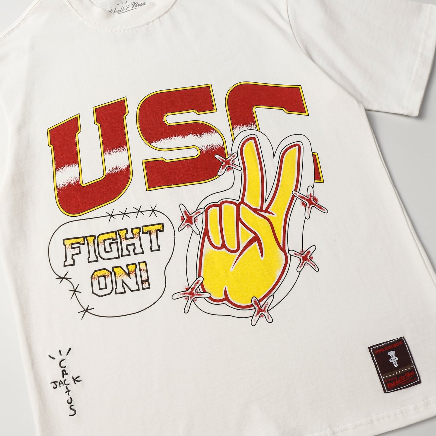 Cactus Jack Texas Longhorns Hand-Drawn T-Shirt